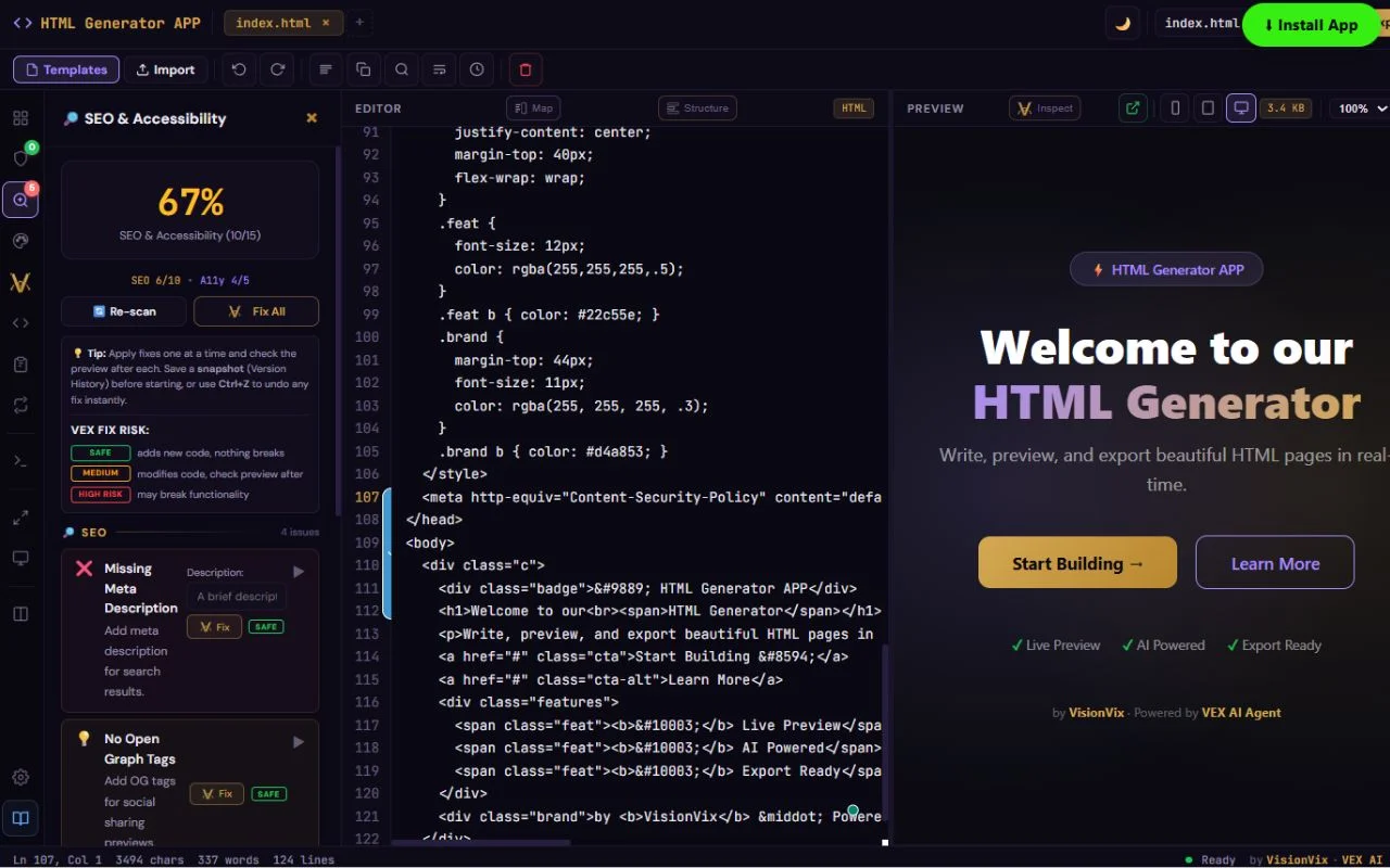 HTML Generator